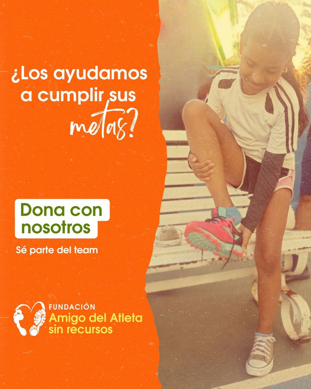 Atletas recibiendo apoyo